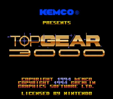 Top Gear 3000 (USA) screen shot title
